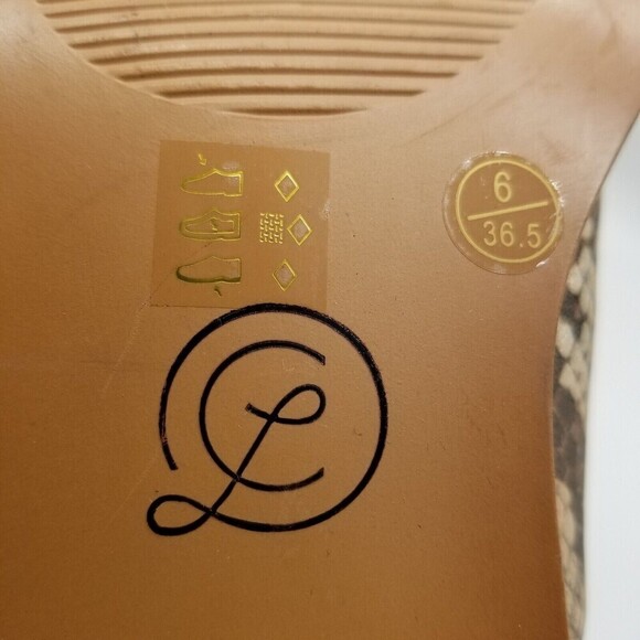 Chinese Laundry Womens Tan Brown Snake Print Fortune Cut Out Booties 6 M - Picture 7 of 8